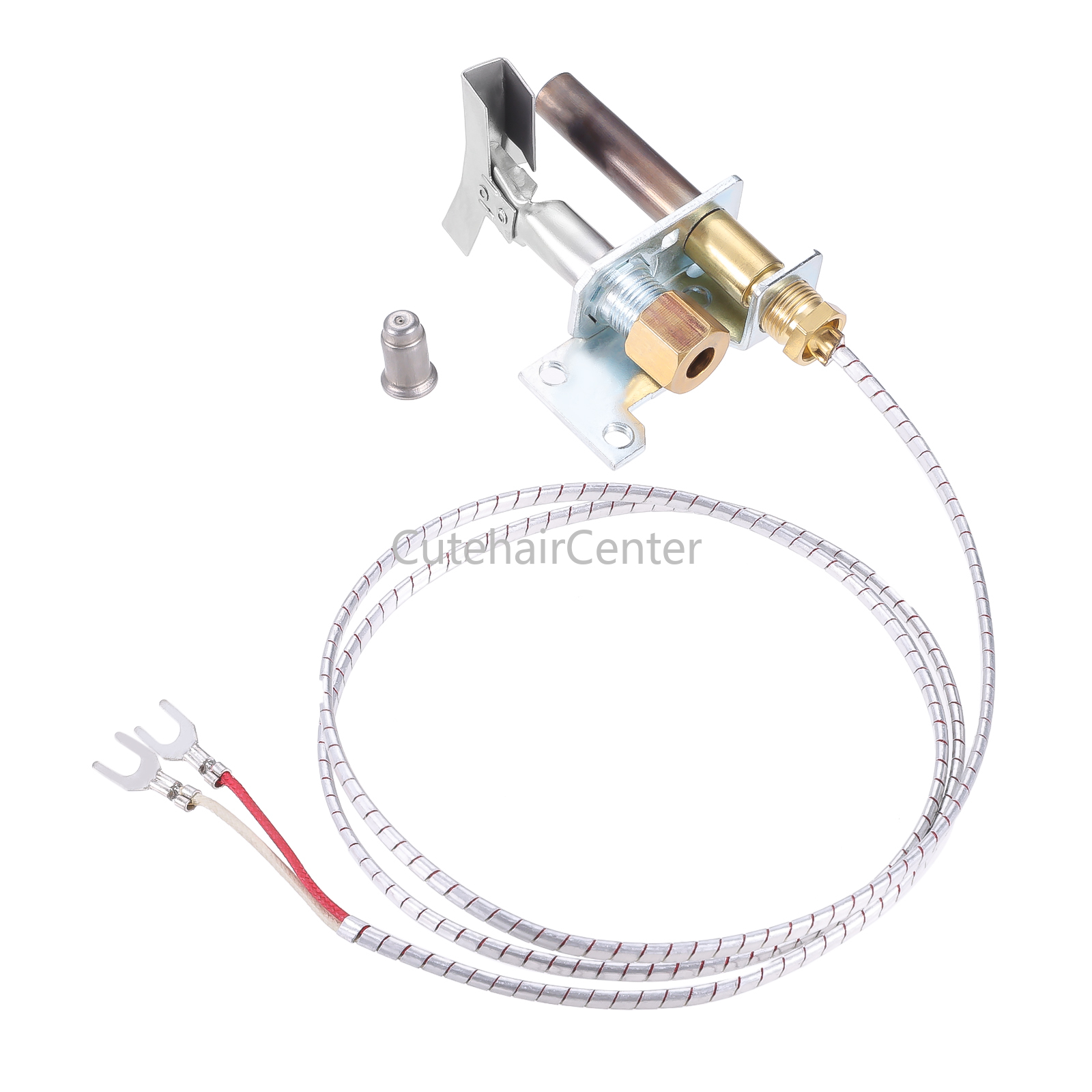 Pilot Burner 750 mv Thermopile Assembly Natural Gas & Propane Orifice fit for Cecilware Fryer Imperial Fryer Series VULCAN HART
