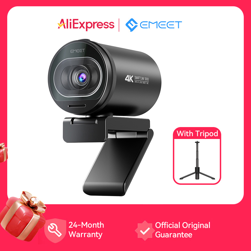 Kamera internetowa 4K Streaming Web Camera 1080P 60FPS EMEET S600 USB Kamera komputerowa/laptopowa z podwójnym mikrofonem do gier/Youtube/rozmów wideo