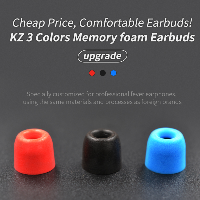‌ KZ 6 stuks oordopjes van traagschuim, geluidsisolerend, zachte pasvorm voor ZSX EDXPro PR3