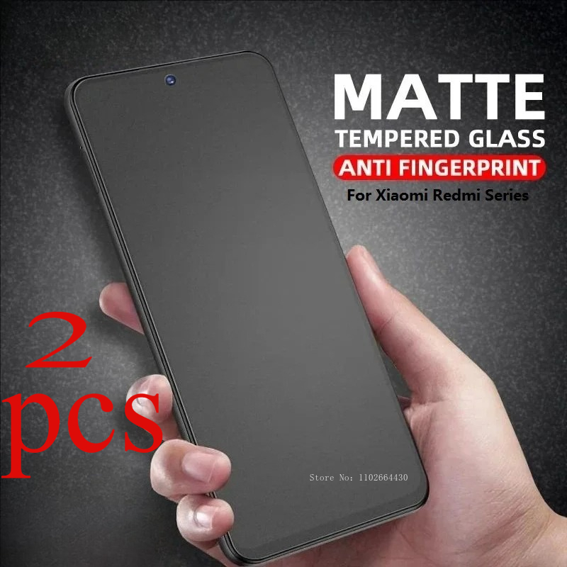 2 pezzi di vetro temperato opaco per Xiaomi Redmi Turbo 4 Pro protezione schermo in vetro per Redmi Note 14 13 Pro per Redmi A5 4G 14C vetro