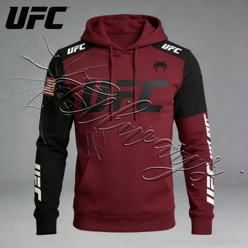 2026 Nieuw Ontwerp UFC MMA Heren en Dames Sport Fitness Fight Training Hoodie Modieus Retro Casual Boksen Jujutsu Hoodie