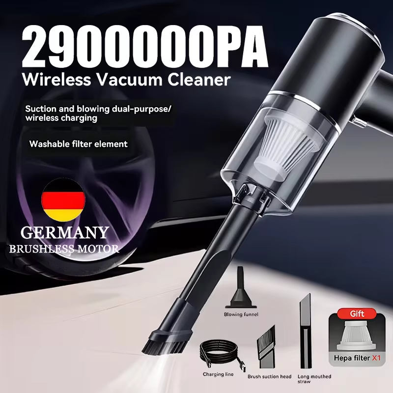 Aspiradora Inalámbrica para Auto 2990000PA, Húmeda y Seca, 120W, Portátil, de Alta Potencia, para Hogar y Oficina, Novedad 2026