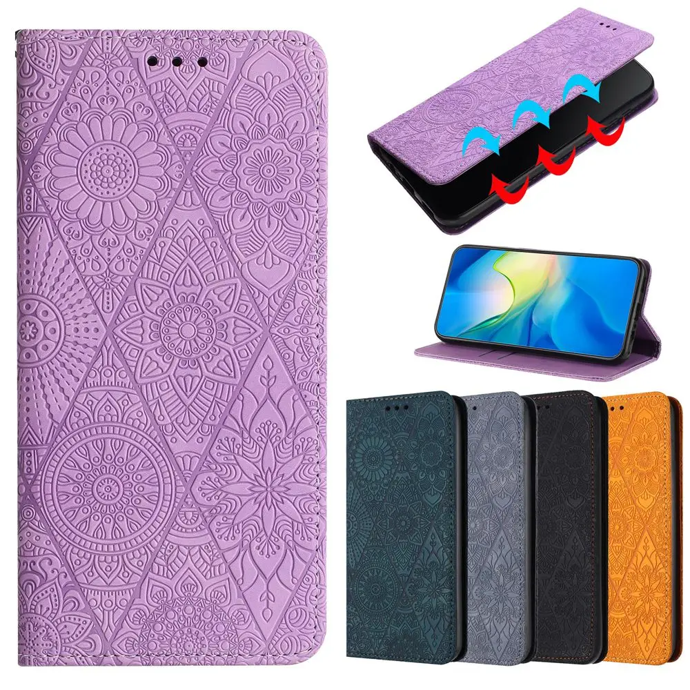 Redmi 14C 13C 12C 10C POCO C65 M6 Funda de teléfono de cuero magnético para Xiaomi Redmi Note 13 12 11 Pro 12S 14T fundas con tapa tipo billetera