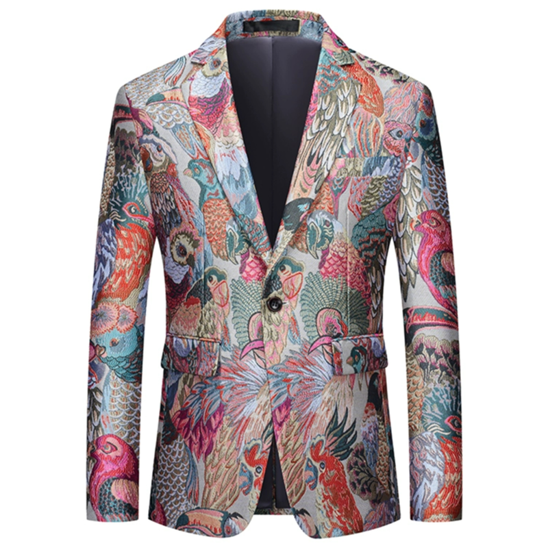 High-End Luxe Jacquard Slim Fit Pak Jassen 2024 Nieuwe Hoge Kwaliteit Mannen Podium Sociale Smoking Formele Bruiloftsfeest Blazers 6xl-m