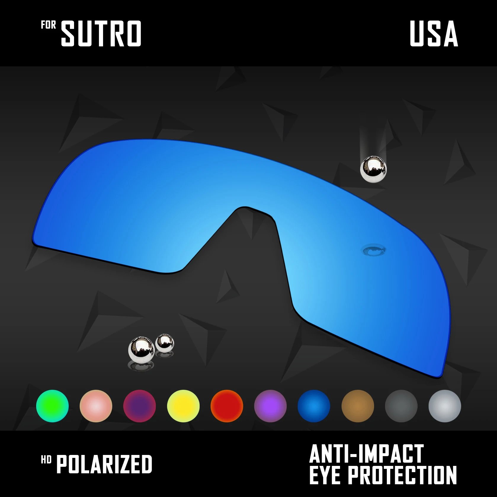 OOWLIT Polarized Replacement Lenses  for-Oakley Sutro OO9406 Sunglasses - Multi Colors