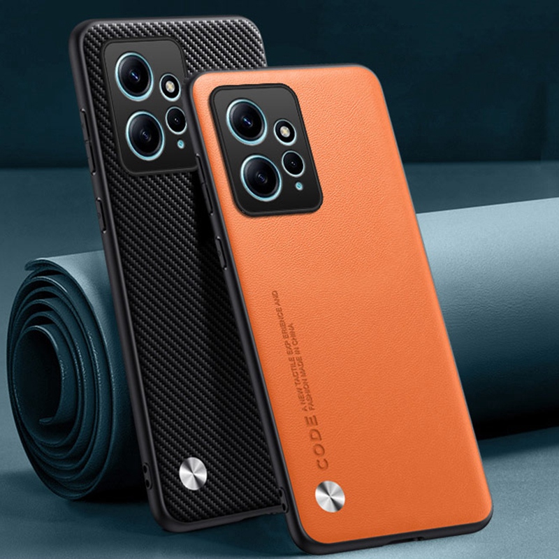Custodia in pelle PU di lusso per Xiaomi Redmi Note 12 4G Cover posteriore Custodia in silicone opaco con protezione completa per Redmi Note12 Coque