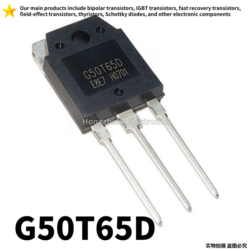 5-10 pièces, qualité 100%, G50T65D 50T65D 650V 50A TO-3P, remplacement stable et durable (K50T60 50N60), tube IGBT neuf en stock