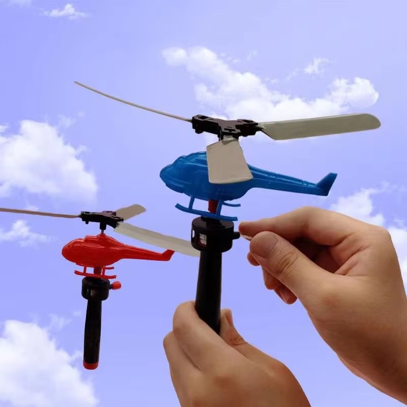 1/3/5 juegos de helicóptero con mango de libélula de bambú, juegos al aire libre para niños, juguetes deportivos para niños y niñas, regalo para adultos
