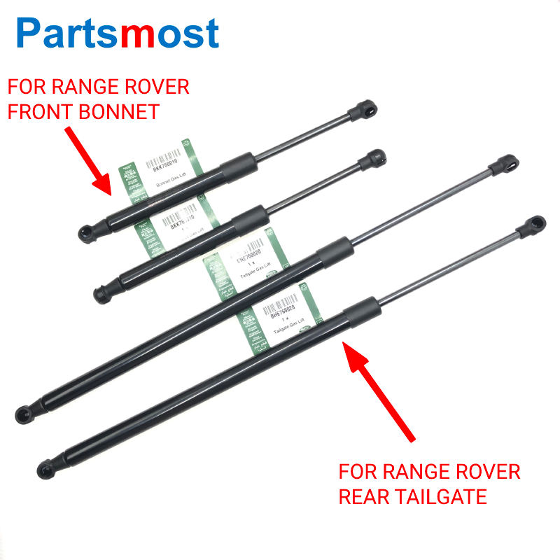 2 шт. газовых подъемников для Land Rover Range Rover L322 2002-2012 гг., передняя газовая пружина капота BKK 760010   Газовая стойка задней двери BHE 760020
