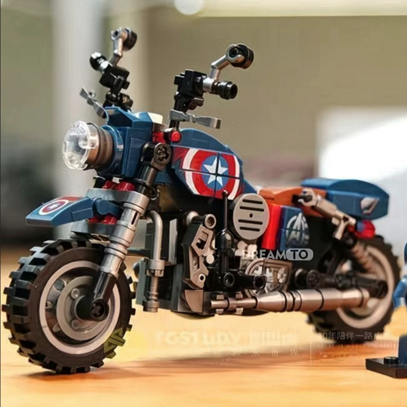Kreatywne postacie z anime, modele motocykli, klocki do składania motocykli, zabawki, elementy dekoracyjne do ekspozycji, na prezent świąteczny.