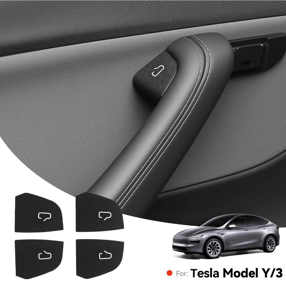 YZ для Tesla Model 3 Y Highland Juniper 2025 салон автомобиля, замшевая кнопка переключения дверей, наклейки, накладка, аксессуары