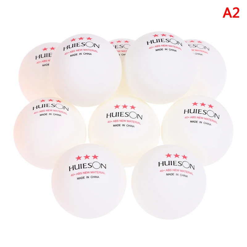 Nowe piłki do ping-ponga Huieson 3 Star ABS + materiał profesjonalne piłki do tenisa stołowego TTF standardowy tenis stołowy do zawodów 20 sztuk