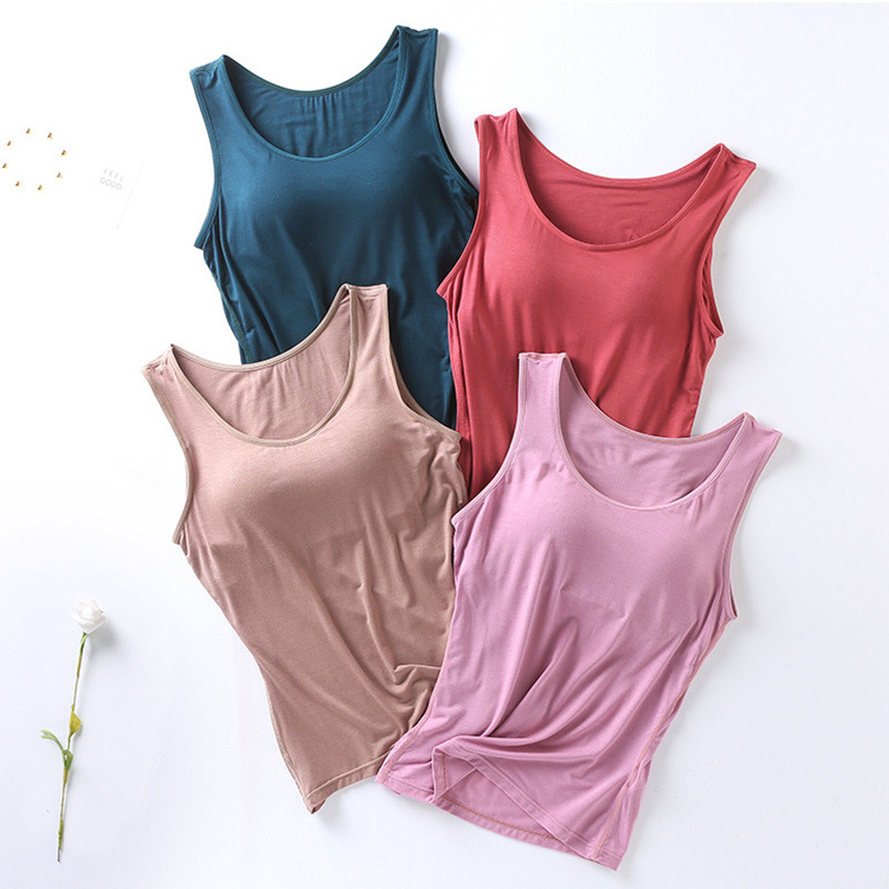 S-4XL BH Gepolsterte Nachtwäsche Hemd Ärmellose Weste Sommer Einteilige Pyjamas Frauen Bodenbildung Nacht Tragen Tops Außerhalb T-shirt