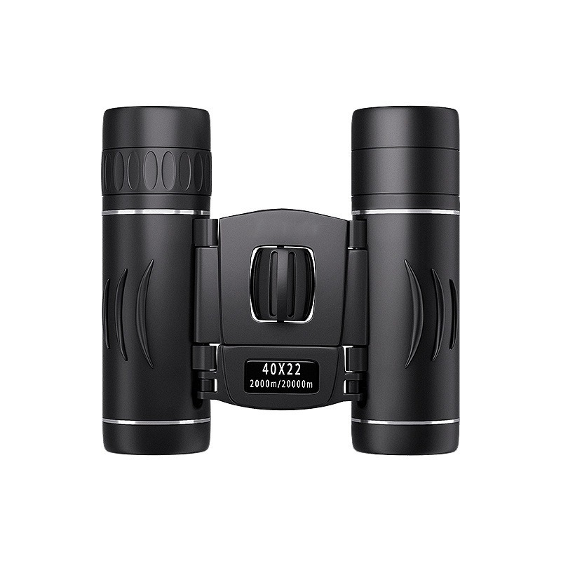 Binoculares HD 40x22 con BAK4 FMC, Mini Telescopio Plegable con Alcance de 2000M, Ideal para Caza, Deportes, Camping y Viajes