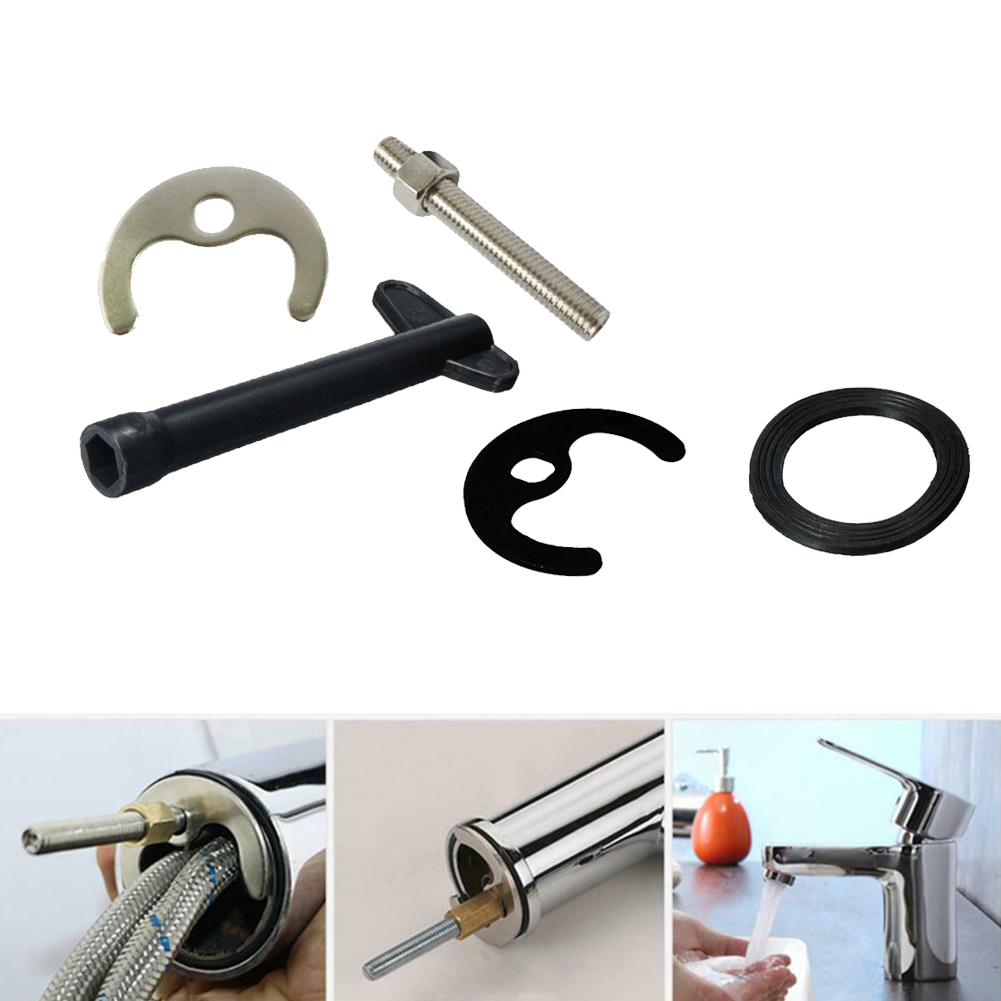 Kit de fijación de grifo, llave de arandela de perno, placa de fregadero, grifo mezclador monobloque para lavabo de cocina, accesorios de herramientas