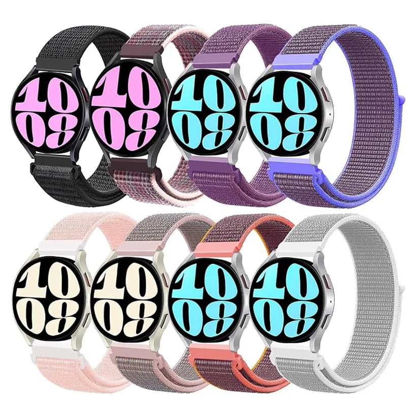 Bracelet sport en nylon de 20 mm pour Samsung Galaxy Watch 7/6 5 Pro/4/classic/gear s3 frontier/active 44 mm, bracelet de montre pride 22 mm