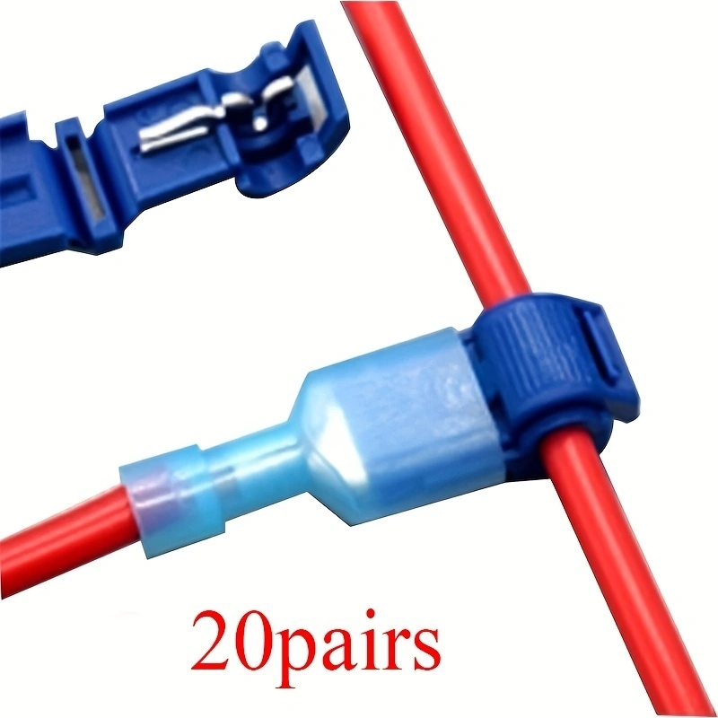 20 paar snelle elektrische kabelconnectoren Snap Splice Lock draadterminals krimp