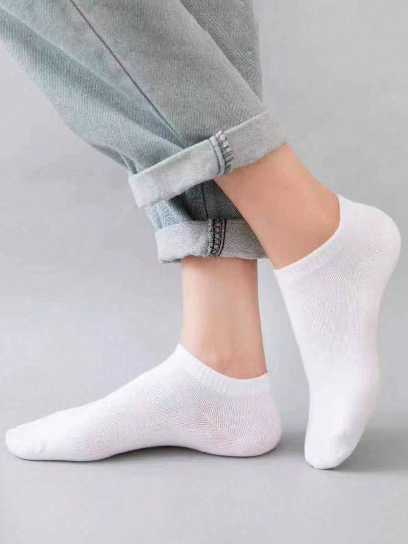 5/10/20 paar heren bootsokken zomer no-show enkelsokken effen kleur casual ademend