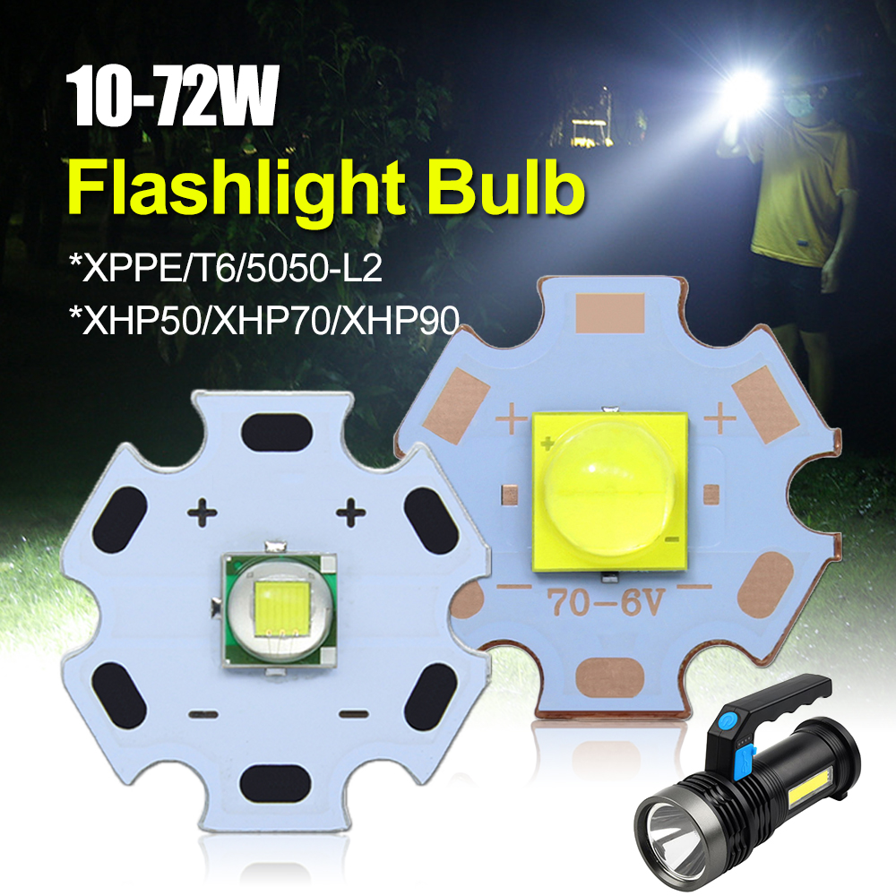 Contas de chip led de alta potência xhp70 xhp90 xhp110 3a 6a 10a 24a 18w 24w60w 72w DC3-5V DC6-8V dc24v branco para lanterna farol diy