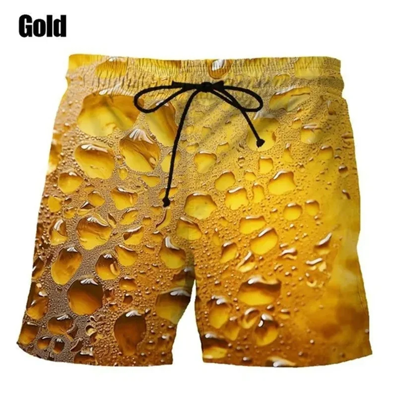 Pantalones cortos de playa con estampado 3D para hombre y mujer, Shorts de tablero deportivo, moda hawaiana, playa, natación, informales