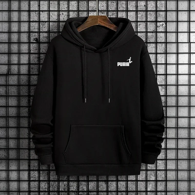 Autunno Inverno Maschile Urbano Causale Moda Pullover Sportivo 2025 Felpe con cappuccio da uomo di nuovo arrivo Felpa con cappuccio in puro colore di alta qualità