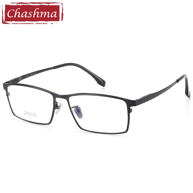 Bingkai Optik Titanium Pria Lebar 150 Kristal Resep Kualitas Super Tanpa Pengelupasan Tidak Memudar Kacamata Gafas Besar Ukuran Besar