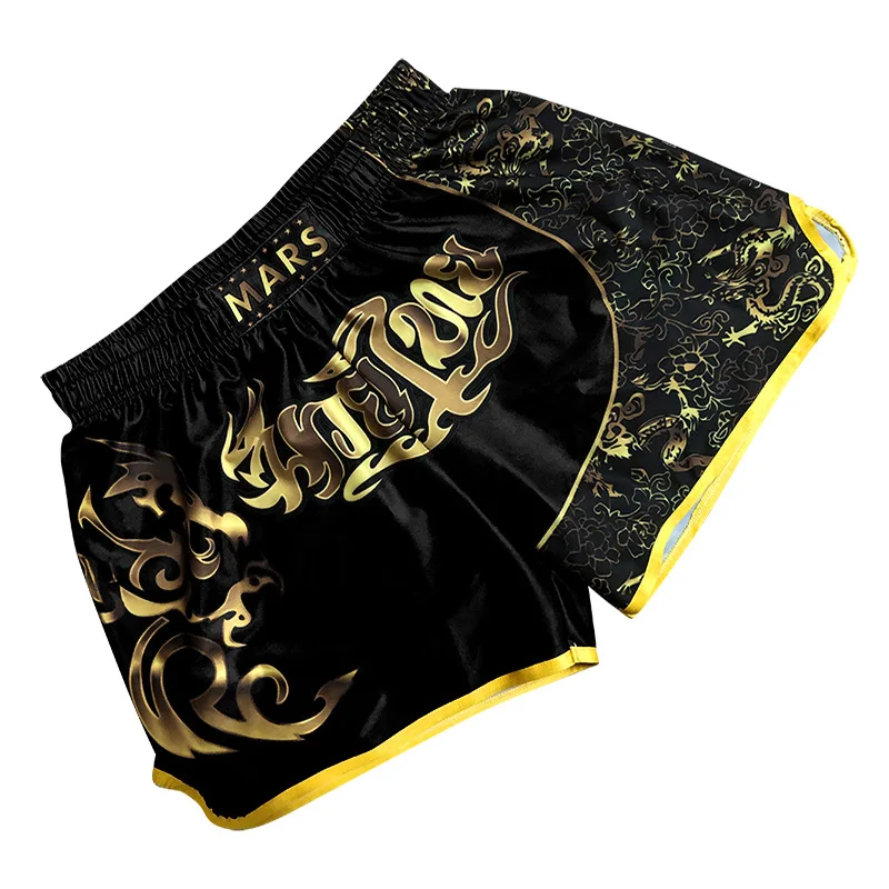 Pantalones cortos Kick Boxing Muay Thai pantalones cortos de boxeo estampados Boxe Thai Short Pro Kickboxing entrenamiento lucha desgaste Kickbox