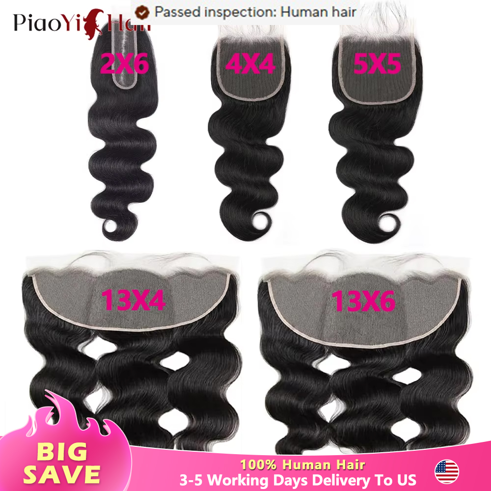Body Wave 13x6 13X4 HD ลูกไม้ด้านหน้าผมมนุษย์บราซิลก่อน Plucked 4x4 5x5 ลูกไม้โปร่งใส 2x6 HD ปิดลูกไม้ผมมนุษย์