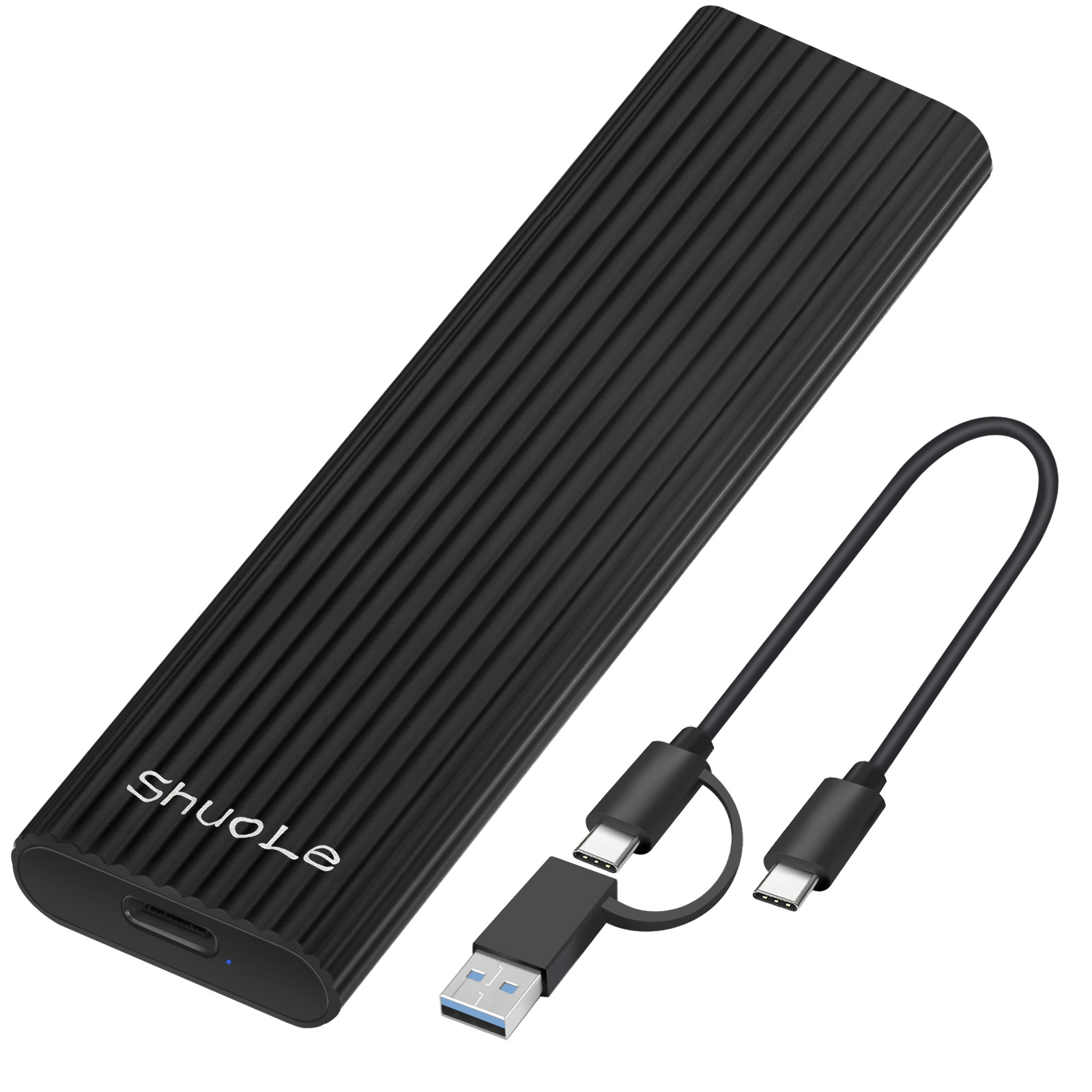 M.2 NVME PCIe SSD-behuizing met USB Type C 10Gbps externe behuizing harde schijfbox voor PCI-E M2 SSD - SSD-houder
