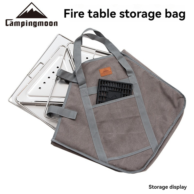 Bolsa de almacenamiento de estufa de fuego para acampar al aire libre, CAMPINGMOONMT-035-B, diferentes tamaños, bolsa de lona grande para exteriores, bolsa de almacenamiento con asa