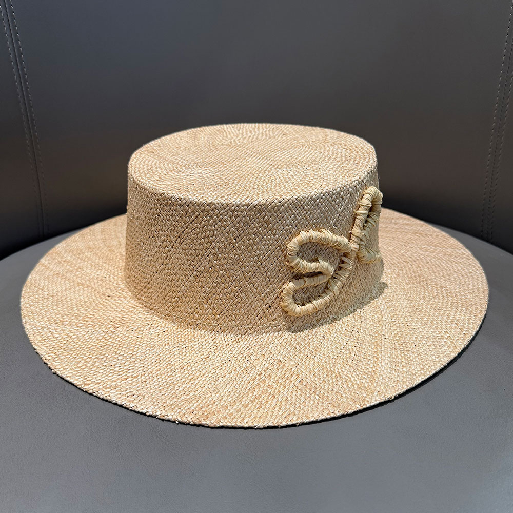 2026 neue Sommer Natürliche Stroh Breiter Krempe Handgemachte Hohe Qualität Boater Hut Für Frauen Sonnenhut Sombrero Mujer Playa Boater hut
