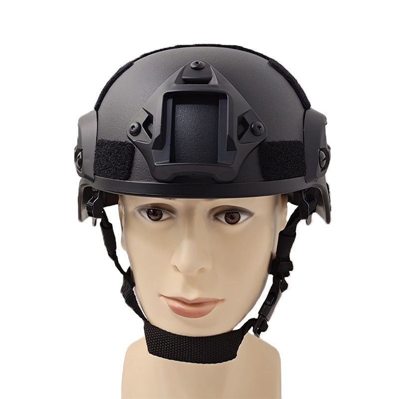 Casco táctico para entrenamiento CS, juego, Cosplay, sombrero de protección de seguridad ABS con riel guía multifuncional