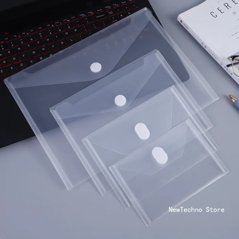 Pegatinas de sujeción autoadhesivas de PVC A4/A5/A6/A7, bolsas de almacenamiento de plástico transparente para troqueles, sellos, organizador, bolsa