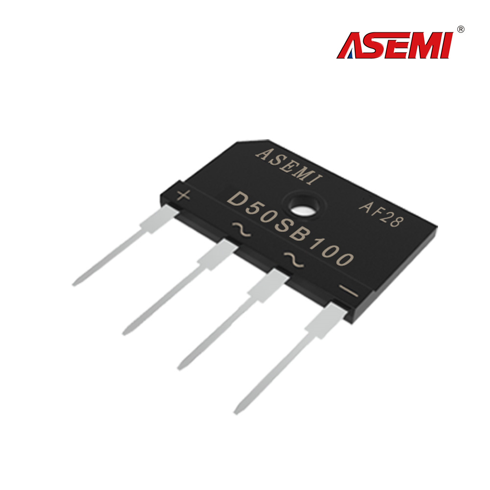 Мостовой диодный выпрямитель ASEMI D50SB100 D50XB100, 50А, 1000В