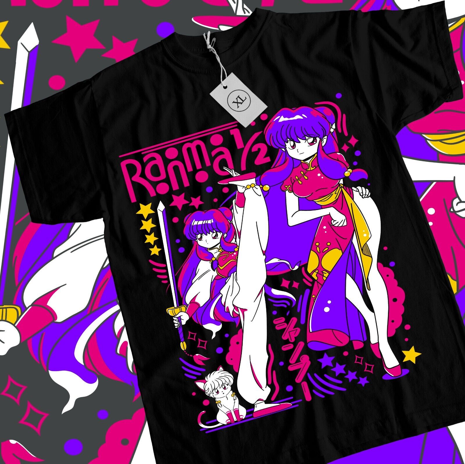T-shirt Takahashi Ranma 1/2 fille Kawaii drôle Anime T-shirt toutes tailles