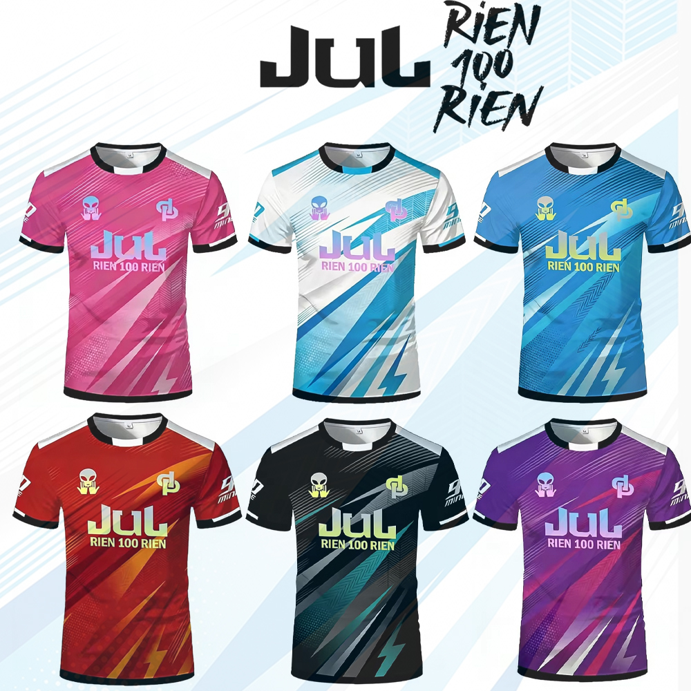 T-Shirt imprimé JUL Toto Ninetta pour hommes et femmes, vêtements d'entraînement de football respirants, maillot de sport pour adultes et enfants