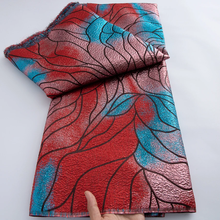 Tecido de Renda Organza Africana de Luxo 2026, Tecido de Renda Jacquard Brocado Francês de Gana de Alta Qualidade para Vestido Nigeriano, Festa, Costura DIY