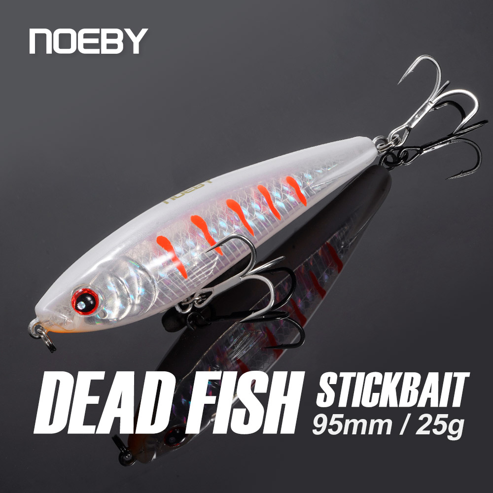 NOEBY 95S Stickbait Wobbler 95mm 25g Affondamento Pesante Matita Richiamo di Pesca Acqua Salata Esca Artificiale Pesce Morto Caduta esche da pesca