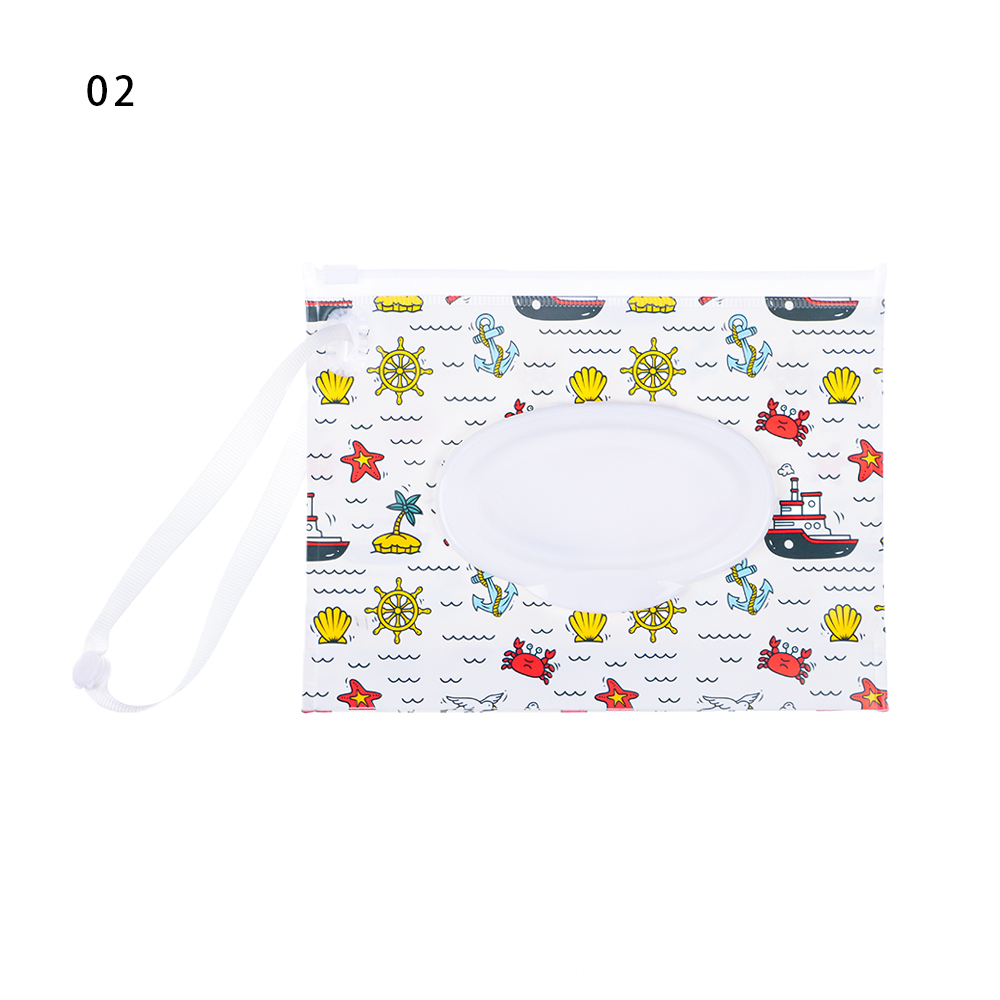 1PC Recipiente Ecológico para Lenços Umedecidos com Alça de Encaixe, Estojo para Lenços de Limpeza, Caixa para Lenços Umedecidos, Bolsa para Lenços Umedecidos