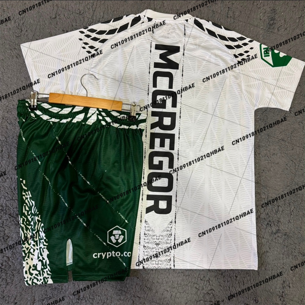 Conjunto de Verão Masculino: Camiseta e Shorts para Treino Esportivo, Corrida e Luta em Lona Octogonal de MMA (Estilo Conor McGregor) - Secagem Rápida