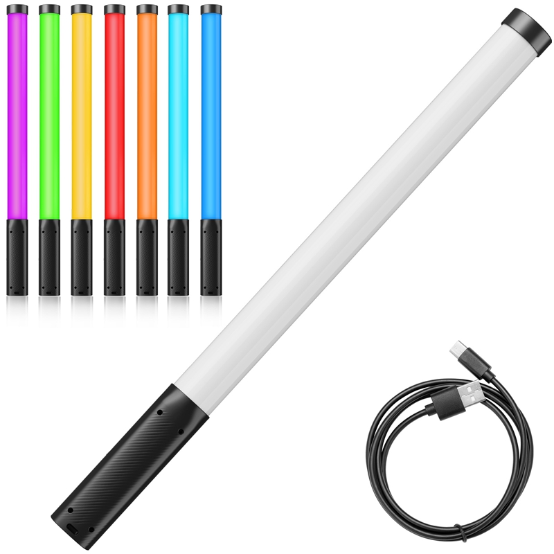 Ulanzi VL119 RGB ręczna różdżka światła 2500-9000K diamable lekka 50cm RGB kij światła akumulator oświetlenie fotograficzne Vlog