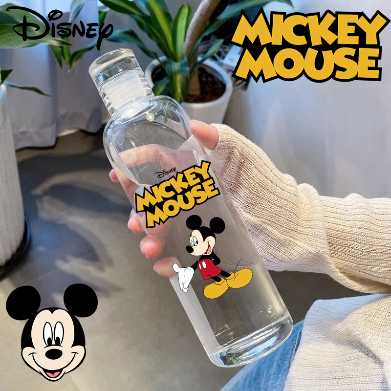Бутылка для воды большой емкости Disney, модная спортивная бутылка, портативные дорожные бутылки, уличная бутылка для фитнеса с Микки, подарок ребенку