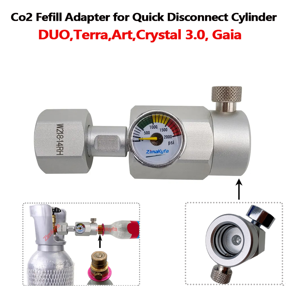 อะแดปเตอร์สำหรับเติม CO2, อะแดปเตอร์สำหรับถังคู่ sodastream แบบอาร์ตเทอร์ราเชื่อมต่ออย่างรวดเร็วจากคาร์บอนไดออกไซด์ถังเติม CO2