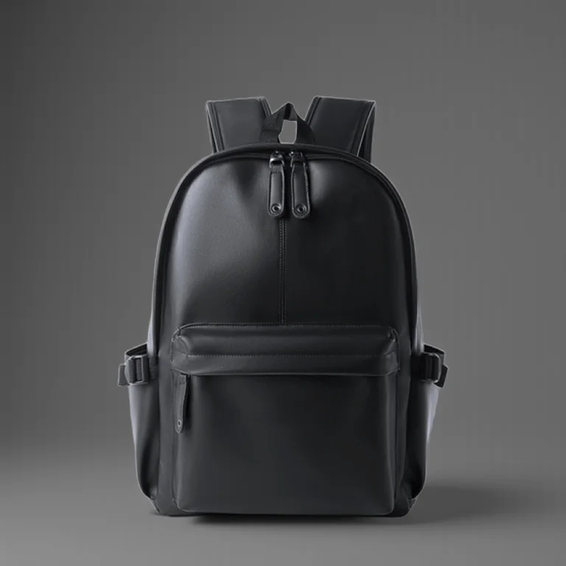 Mochila de cuero para ordenador portátil para hombre, mochila de viaje antirrobo grande, mochilas de moda de alta calidad para hombre