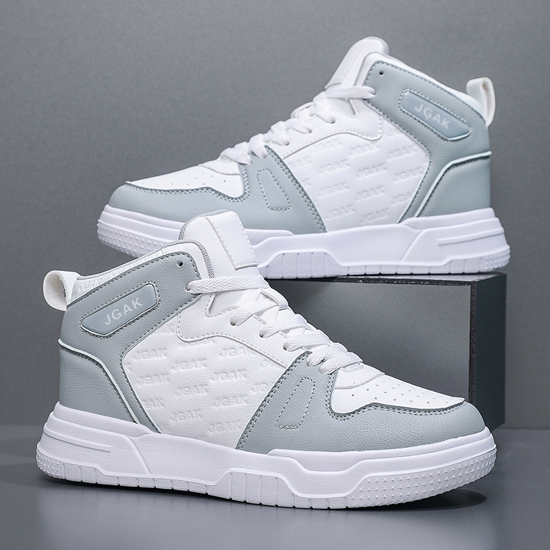 Plus Big Size 50 51 52 Heren Lederen Sneakers Hoge Enkel Casual Schoenen Sport Platte Skateboard Schoenen Hot Koop voor Dropshipping