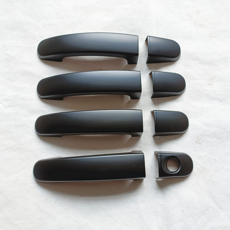 Embellecedor de cubierta de manija de puerta de plástico de imitación de fibra de carbono para Ford Ranger T6, 2011, 2013, 2016, 2017, 2018, 2019, 2020, 2021