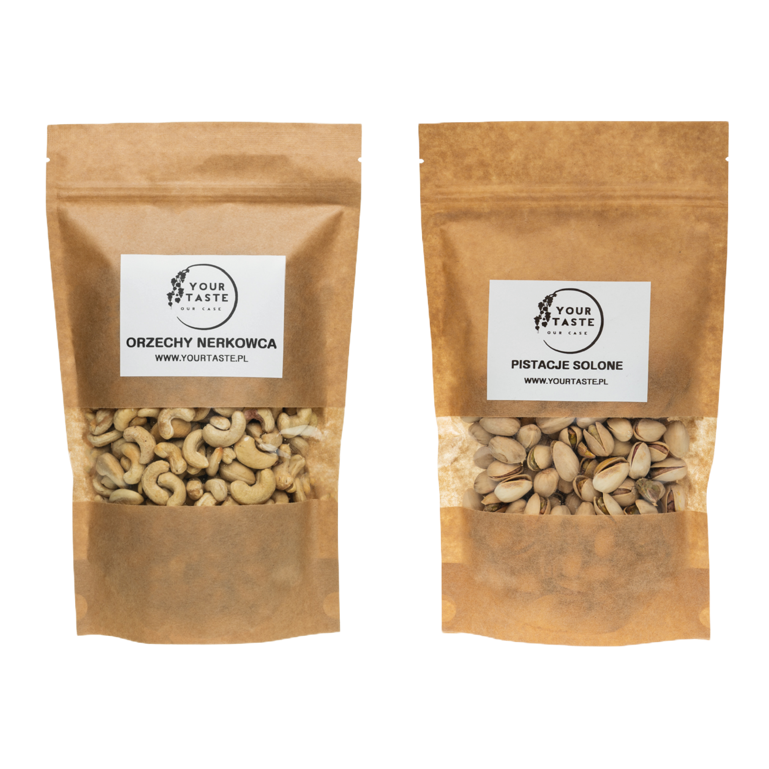 Your Taste Zestaw - Pistacje solone 500g + Orzechy nerkowca 500g