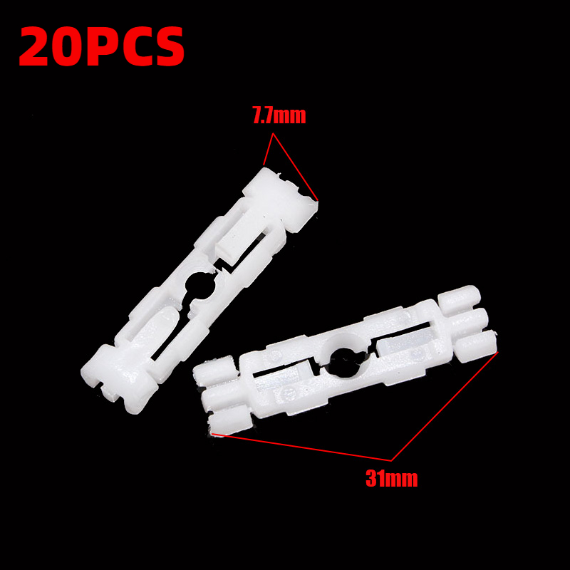 20Pcs Dak Rail Bar Cutter Clips Moulding Fit Voor Vw Golf MK2 Jetta Gti Caddy 191853733A 6U0853733