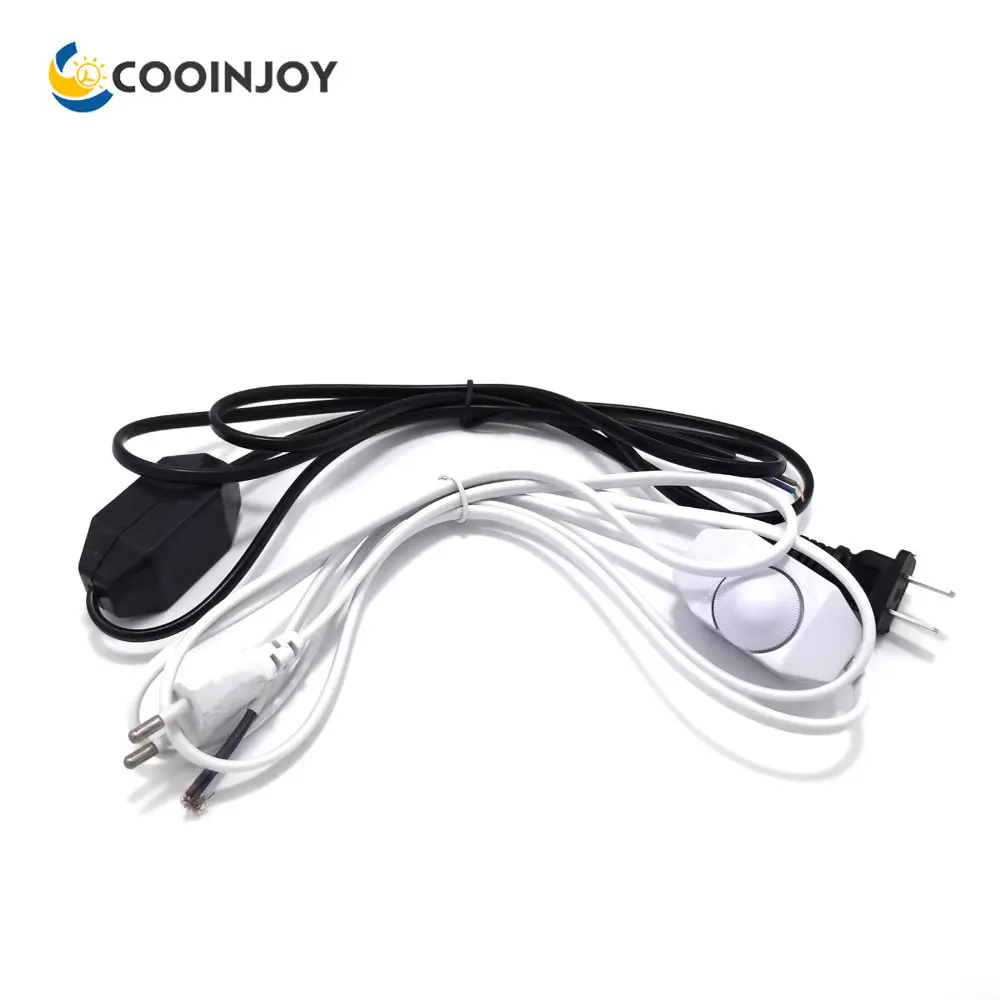 1,8 M EU/Us-stecker 220 V Strom Draht LED Dimmer Schalter Kabel Licht Modulator Lampe Linie Dimmer Controller für Tisch Lampe