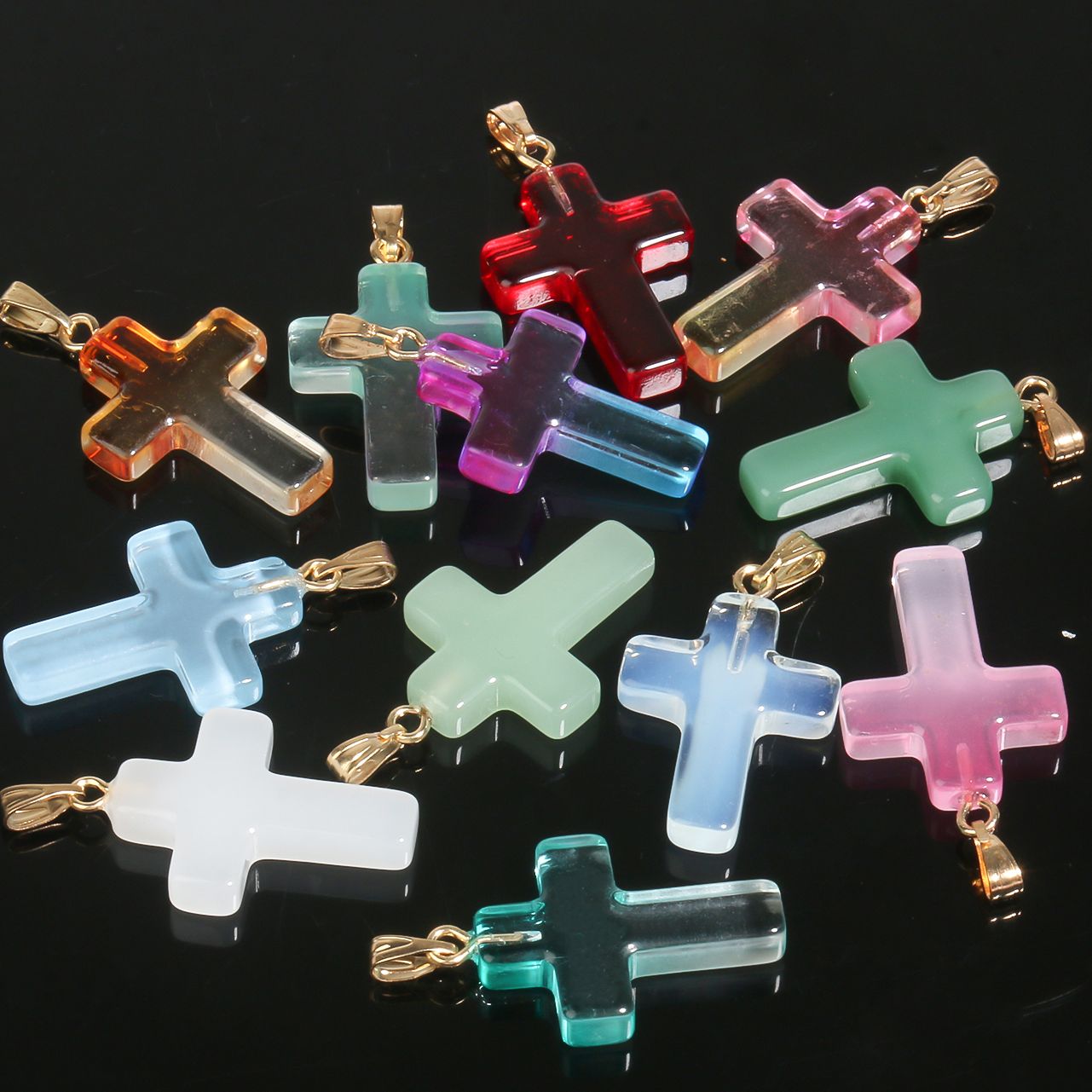 10ชิ้น/ล็อต18X25มม.Lampwork สร้อยคอสร้อยข้อมือแก้ว Charms จี้สำหรับเครื่องประดับ Diy สร้อยข้อมือ
